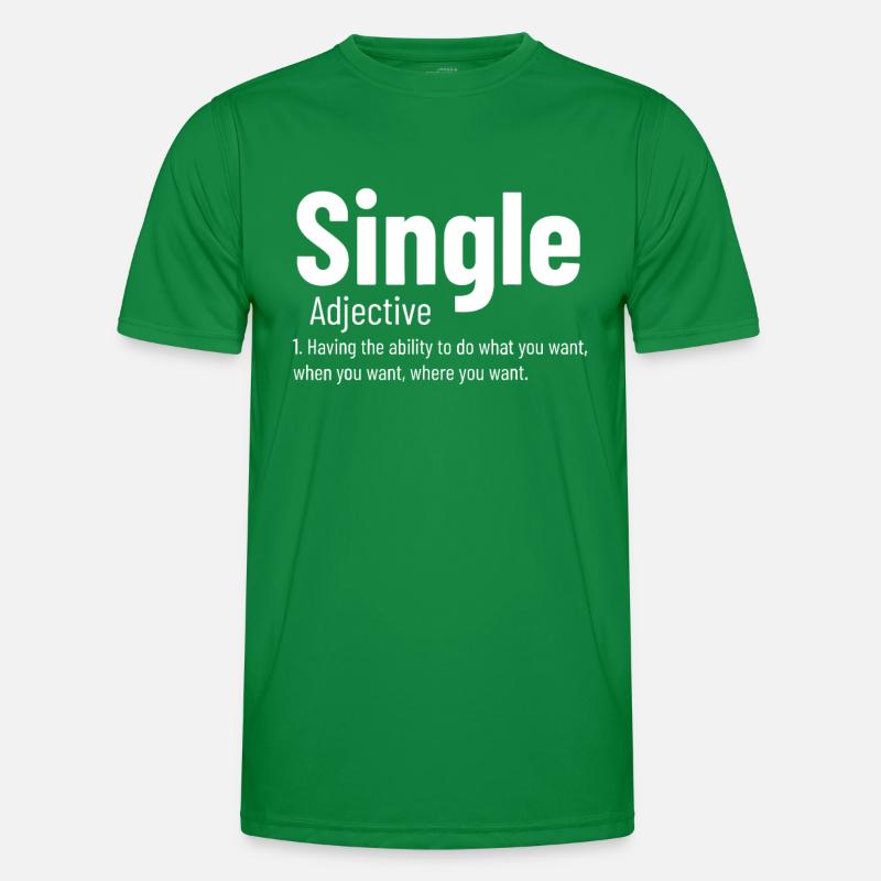 Relationship Single Adjective Definition Funny Sin Men's Functional T-Shirt