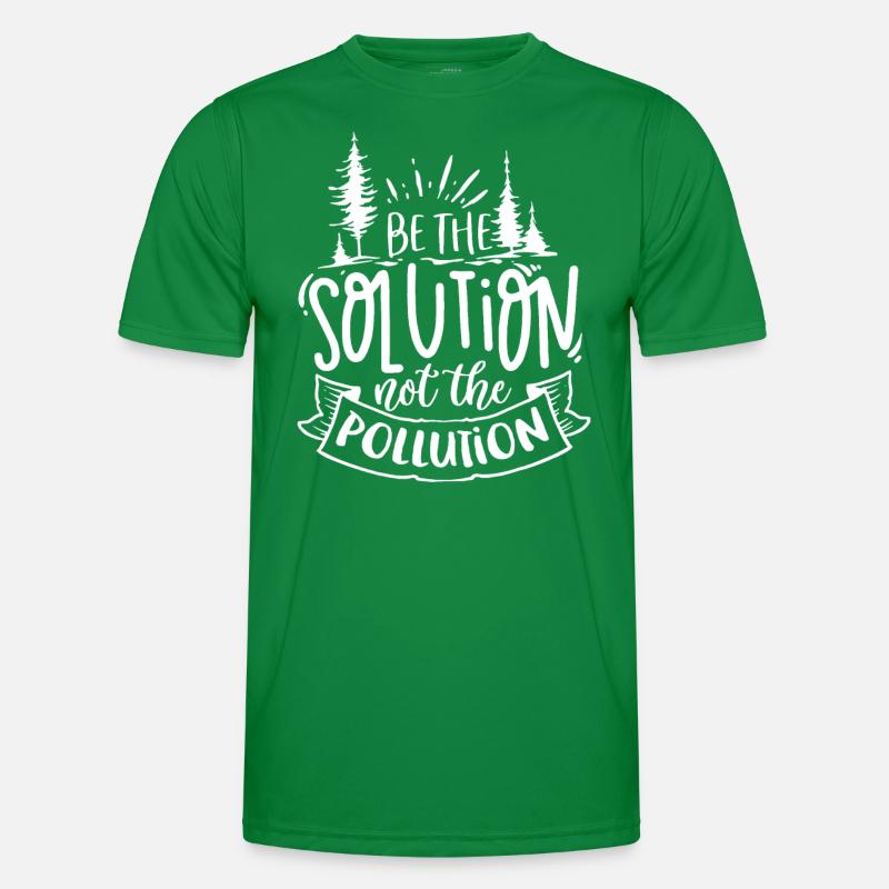 Jour de la Terre Faites partie de la solution et non de la pollution En T-shirt sport Homme