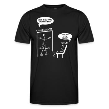 Chemistry Student - Science Teacher Chemist - Men's Functional T-Shirt - black - Front - AI Model Male 178 dark (178cm)
