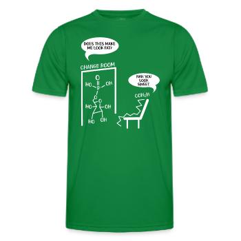 Étudiant en chimie - Professeur de sciences Chimiste - T-shirt sport Homme - vert - Devant - AI Model Male 178 dark (178cm)