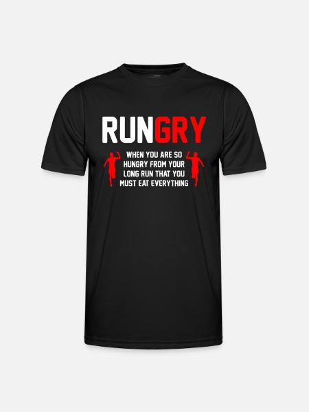 Langlauf - XC Run Runner - Männer Funktions-T-Shirt - Schwarz