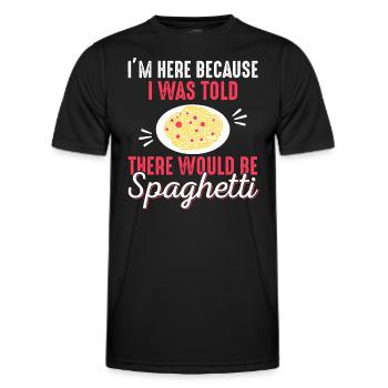 Spaghetti - Spaghetti Lover Cadeau pour les amateurs de pâtes - T-shirt sport Homme - noir - Devant - AI Model Male 178 dark (178cm)
