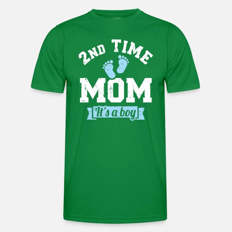 2. Zum zweiten Mal Mutter von 2 Jahren, es ist ein Junge Männer Funktions-T-Shirt