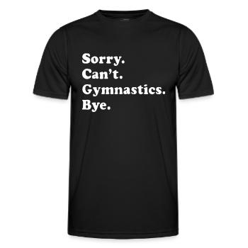 Cadeau de gymnastique amusant pour hommes femmes garçons ou filles - T-shirt sport Homme - noir - Devant - AI Model Male 178 dark (178cm)