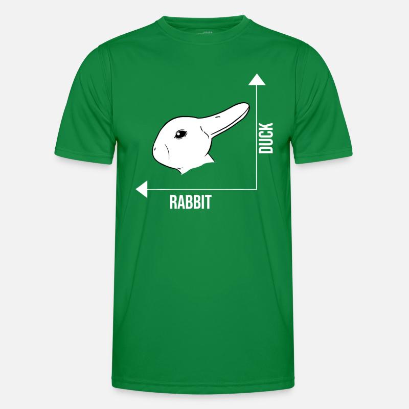 Rabbit Duck Graph Math Easter Men's Functional T-Shirt