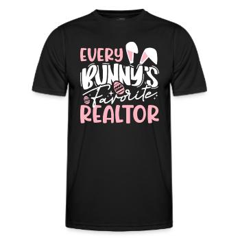 Makler Ostern Immobilienmakler - Männer Funktions-T-Shirt - Schwarz - Vorne - AI Model Male 178 dark (178cm)