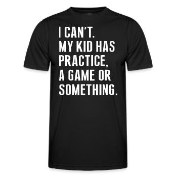 Je ne peux pas que mon enfant ait pratiqué un jeu ou quelque chose de Fu - T-shirt sport Homme - noir - Devant - AI Model Male 178 dark (178cm)
