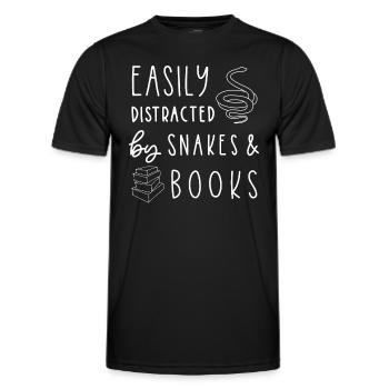 Snake, Snake Boy, Snake - Men's Functional T-Shirt - black - Front - AI Model Male 178 dark (178cm)