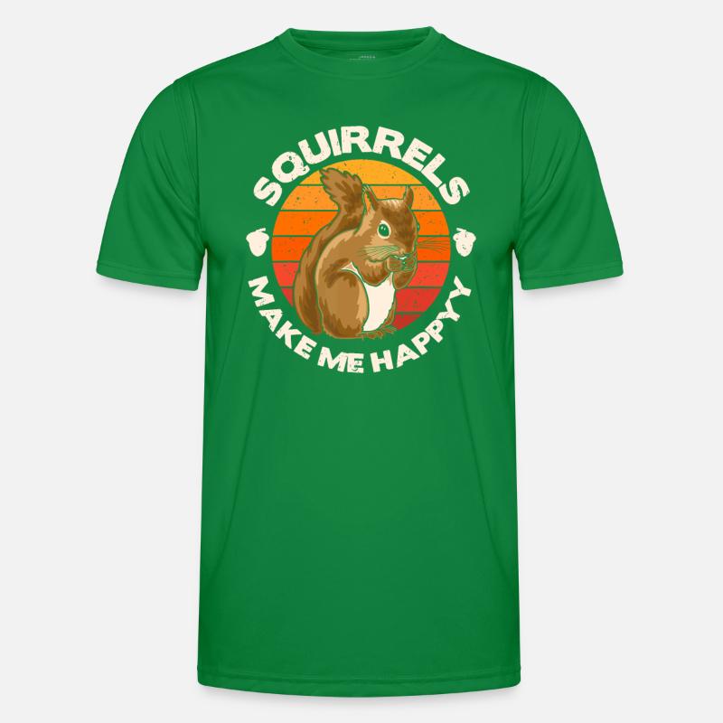 Squirrel, Funny Squirrel, Squirrel Lover Men's Functional T-Shirt