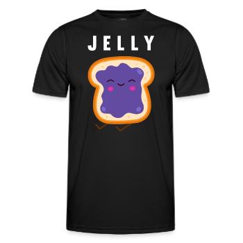 Erdnussbutter und Gelee Bester Freund Passend - Männer Funktions-T-Shirt - Schwarz - Vorne - AI Model Male 178 dark (178cm)