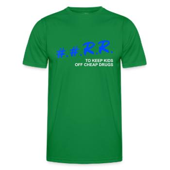 Rr pour garder les enfants hors des drogues bon marché - T-shirt sport Homme - vert - Devant - AI Model Male 178 dark (178cm)