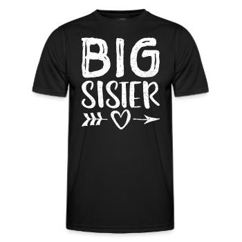 Big Sister - Geschwister - Männer Funktions-T-Shirt - Schwarz - Vorne - AI Model Male 178 dark (178cm)