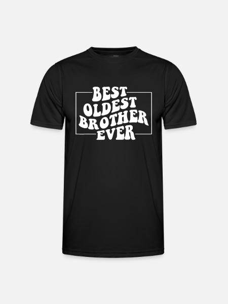 Bedste ældste bror nogensinde, sjov storebror ældre - Funktionsshirt til herrer - sort