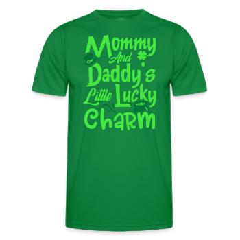 Maman et papa’s Little Lucky Charm St. Patrick’s - T-shirt sport Homme - vert - Devant - AI Model Male 178 dark (178cm)