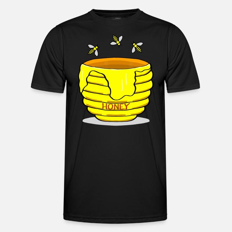 Honigtopf mit Honigbienen süßes Geschenk Männer Funktions-T-Shirt