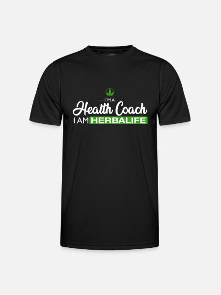 Jeg er Health Coachtrainerinstructortutorhandler - Funktionsshirt til herrer - sort