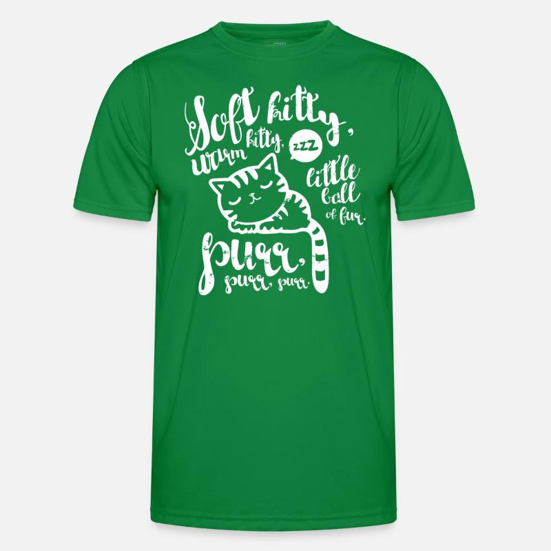 Cute Soft Kitty Warm Kitty Happy Kitty Sleepy Men's Functional T-Shirt