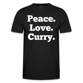 Drôle d’amateur de curry Indian Food Foodie Cadeau - T-shirt sport Homme - noir - Devant - AI Model Male 178 dark (178cm)