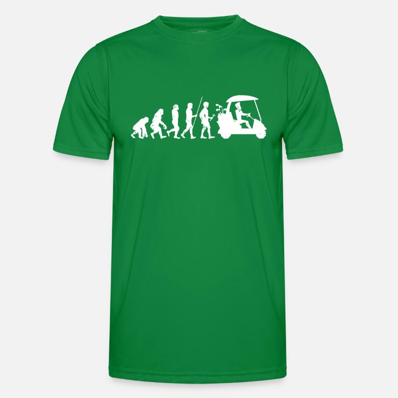 Golf Evolution Lustig | Golfer Männer Funktions-T-Shirt