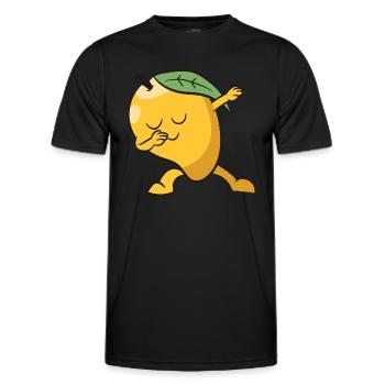 Mango Dabbing Mango Frucht Liebe Mangos - Männer Funktions-T-Shirt - Schwarz - Vorne - AI Model Male 178 dark (178cm)