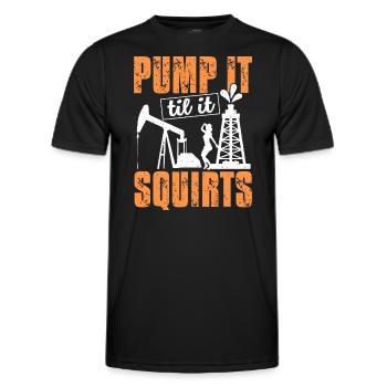 Un nouvel entrepreneur offre des cadeaux aux hommes femmes - T-shirt sport Homme - noir - Devant - AI Model Male 178 dark (178cm)