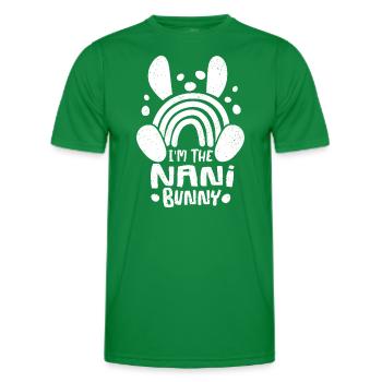Oeufs de Pâques arc-en-ciel mignons - T-shirt sport Homme - vert - Devant - AI Model Male 178 dark (178cm)
