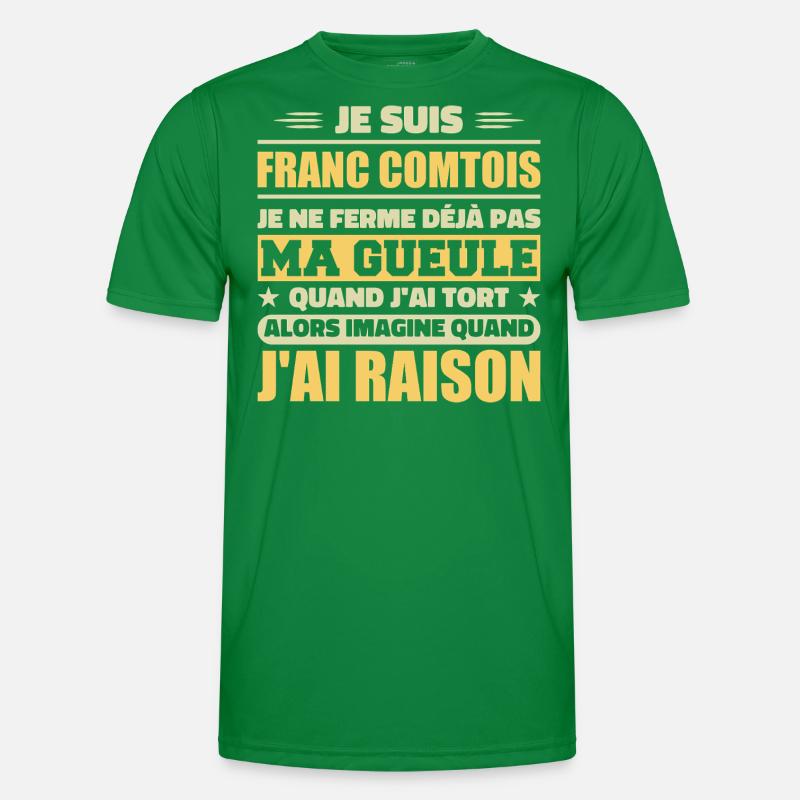 Franc comtois Ich halte meinen Mund nicht zu frank comté Männer Funktions-T-Shirt