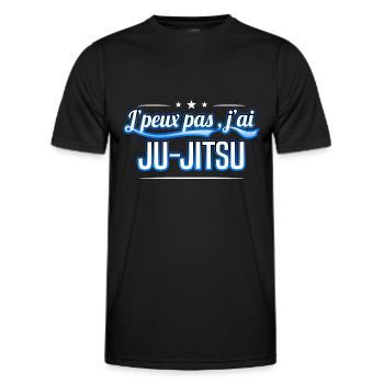 Ju-Jitsu - j'peux pas , j'ai Ju-Jitsu - T-shirt sport Homme - noir - Devant - AI Model Male 178 dark (178cm)
