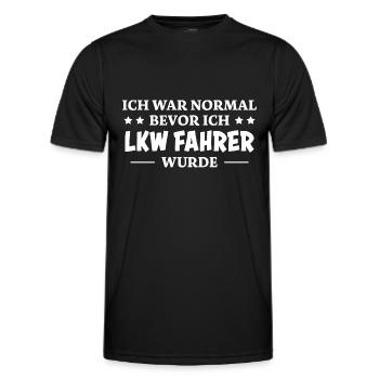 LKW Fahrer Spruch Job Lustiges LKW Fahrer Geschenk - Männer Funktions-T-Shirt - Schwarz - Vorne - AI Model Male 178 dark (178cm)