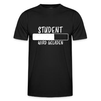 Student Spruch Uni Universität Student Geschenk - Männer Funktions-T-Shirt - Schwarz - Vorne - AI Model Male 178 dark (178cm)