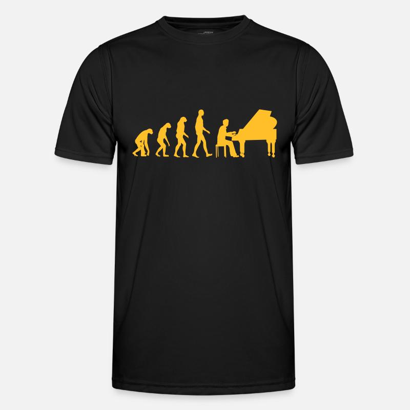 piano evolution - Men's Functional T-Shirt - black