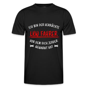 LKW Fahrer Lustige Spruch Lastkraftwagen Geschenk - Männer Funktions-T-Shirt - Schwarz - Vorne - AI Model Male 178 dark (178cm)