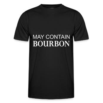 May Contain Bourbon Whisky - Männer Funktions-T-Shirt - Schwarz - Vorne - AI Model Male 178 dark (178cm)