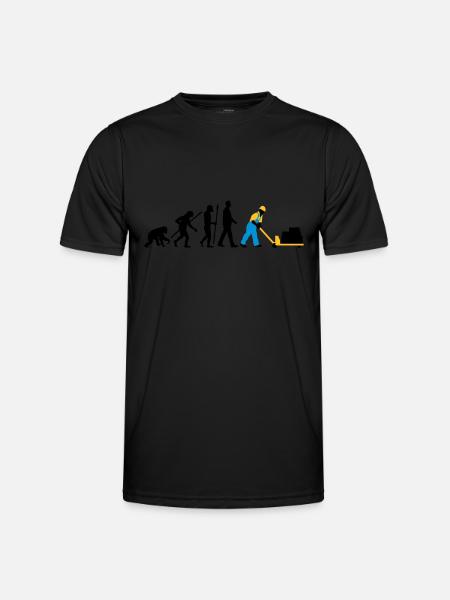 evolution_lagerist_hubwagen_09_201603_3c - Männer Funktions-T-Shirt - Schwarz