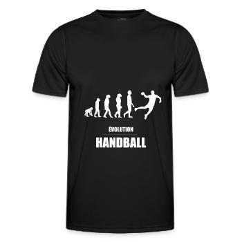 evolution handball - T-shirt sport Homme - noir - Devant - AI Model Male 178 dark (178cm)