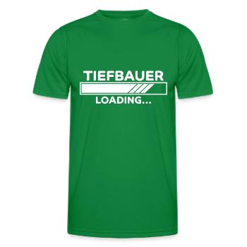 Tiefbauer Spruch Beruf Lustiges Tiefbauer Geschenk - Männer Funktions-T-Shirt - Kelly Green - Vorne - AI Model Male 178 dark (178cm)