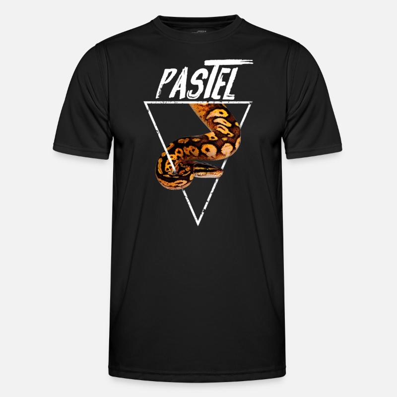 Pastel Ball Python Besitzer - Männer Funktions-T-Shirt - Schwarz
