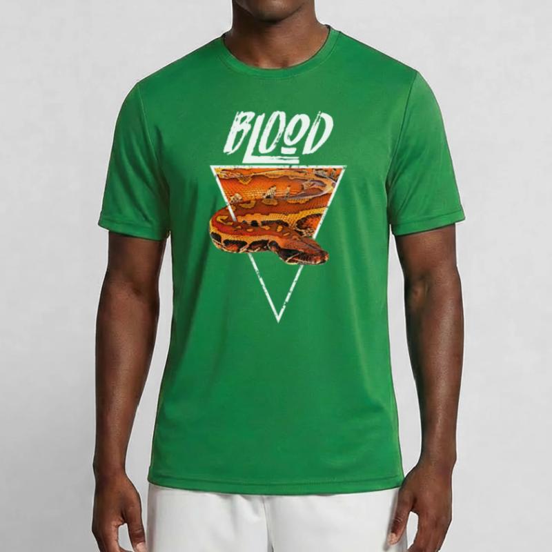 Blood Python Snake Keeper Geometric Men's Functional T-Shirt