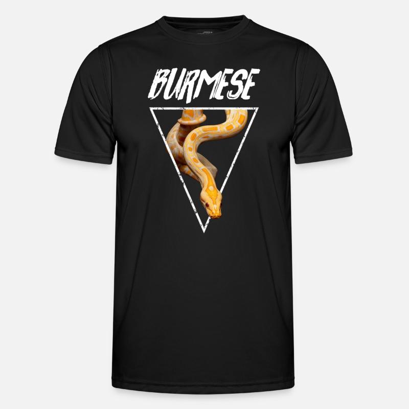 Propriétaire de serpent Python birman - T-shirt sport Homme - noir