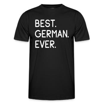 Best German Ever Bester Deutscher Staatsbürger - Men's Functional T-Shirt - black - Front - AI Model Male 178 dark (178cm)