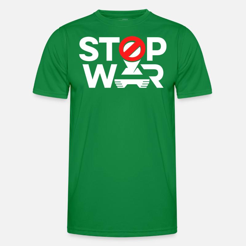 Stop War Männer Funktions-T-Shirt