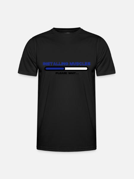 installing muscles 2 - T-shirt sport Homme - noir