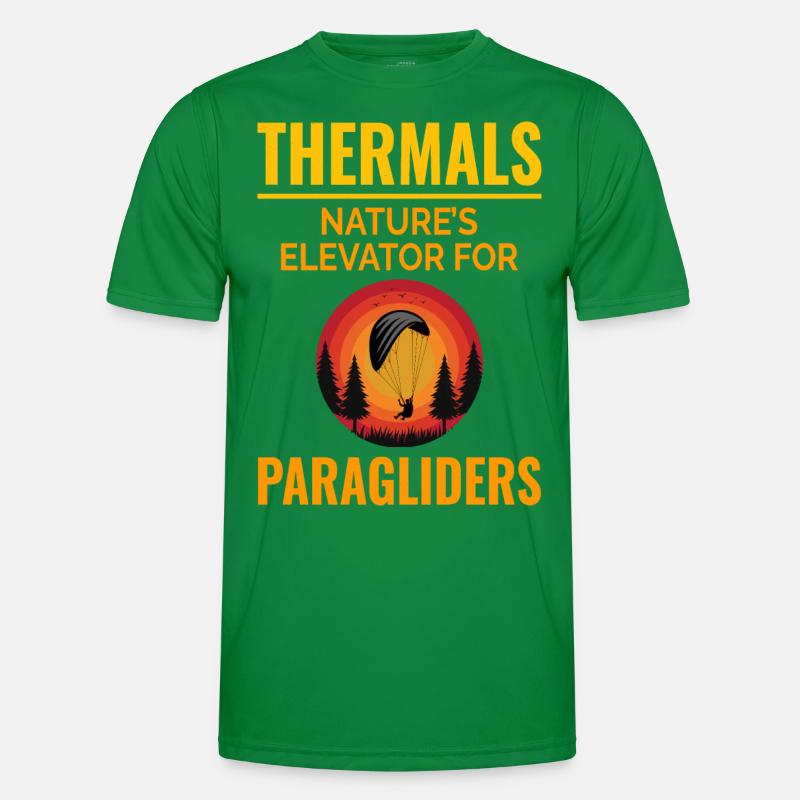 Gleitschirmpilot Gleitschirm Abenteuer Thermik Männer Funktions-T-Shirt