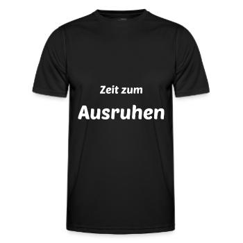 Entspannen Ausruhen Couch Wochenende Sonntag - Männer Funktions-T-Shirt - Schwarz - Vorne - AI Model Male 178 dark (178cm)