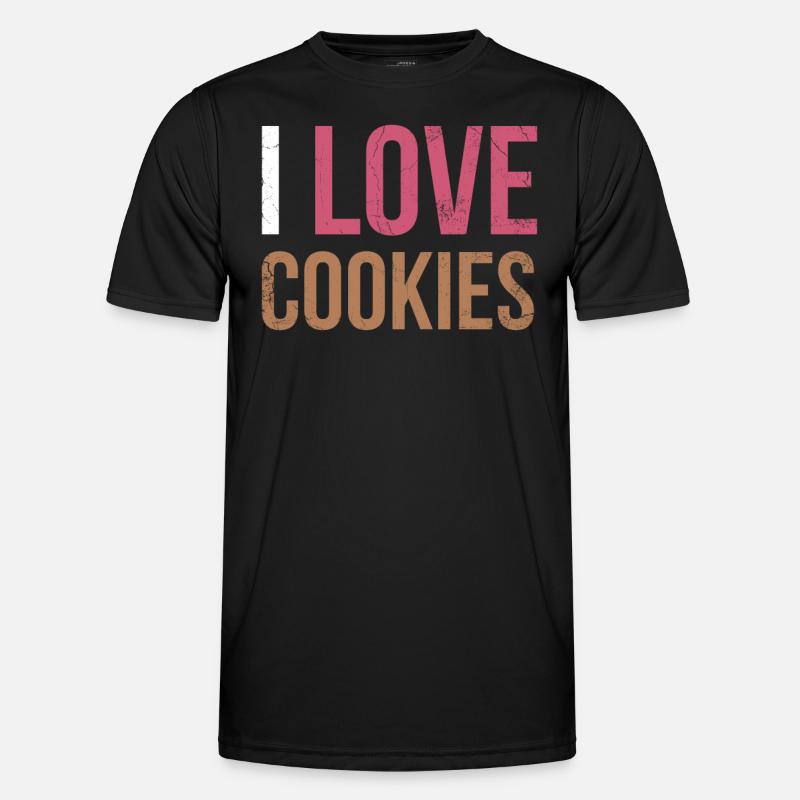 Ich Liebe Kekse Für Bäcker Oder Backfans Männer Funktions-T-Shirt