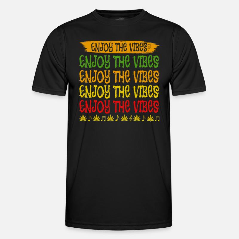 Profitez de la conception de style reggae Vibes pour - T-shirt sport Homme - noir