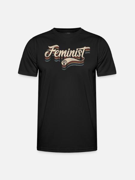 Feminist design for feminists - Men's Functional T-Shirt - black