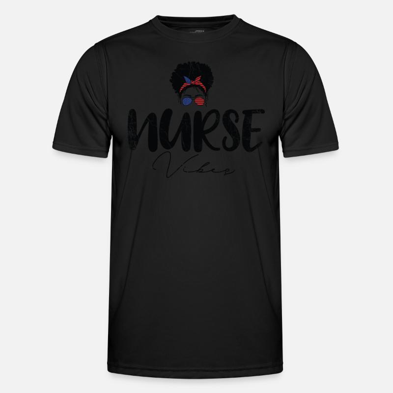 Nurse Vibe Nurses - Men's Functional T-Shirt - black
