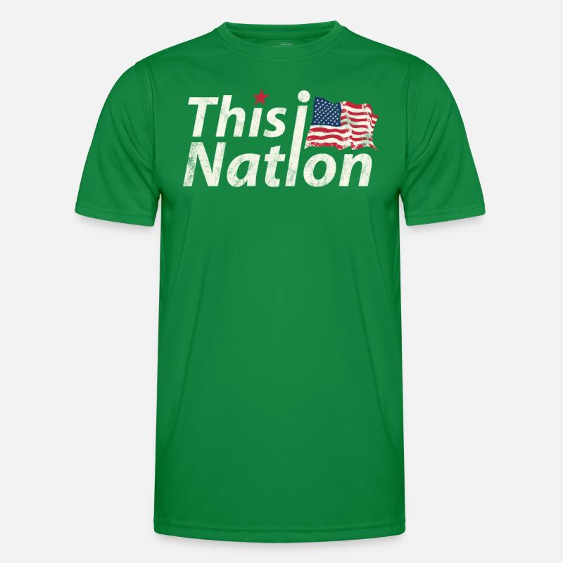 Cette conception du drapeau de la nation Us pour le T-shirt sport Homme
