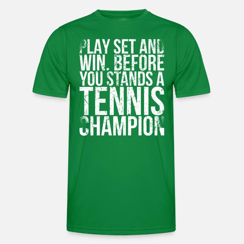 Play set and win before you enter a Men's Functional T-Shirt